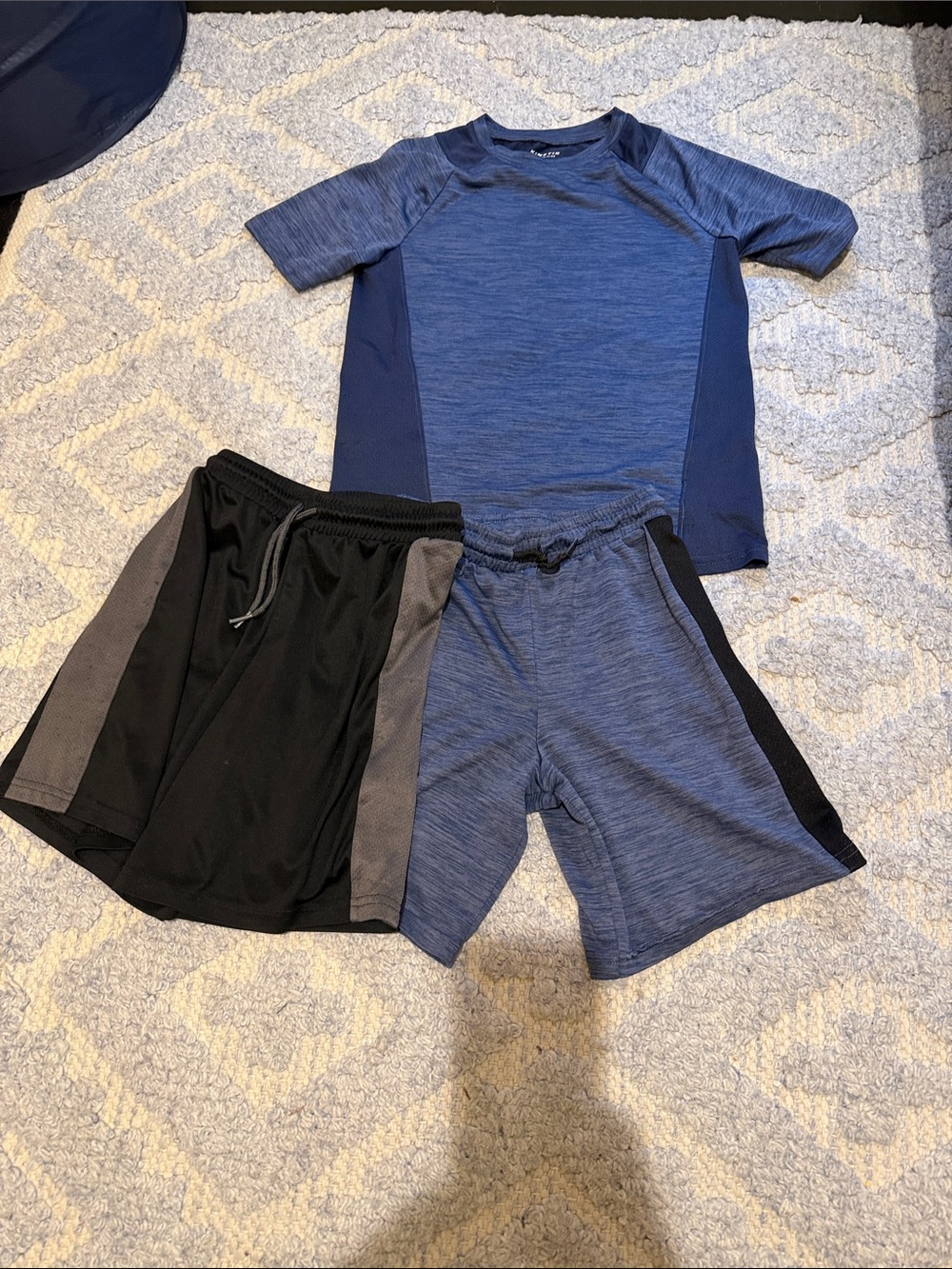 Blue Kids Active Matching Set - Tee & Shorts